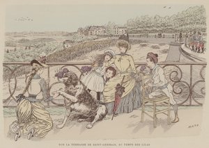 Illustratie voor Paris Brillant door Maurice Charles Mathieu Bonvoisin