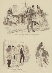 Illustratie voor Paris Brillant door Maurice Charles Mathieu Bonvoisin