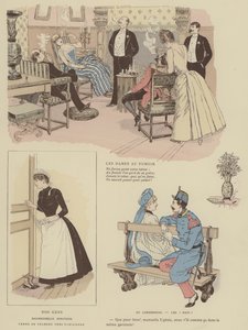 Illustratie voor Paris Brillant door Maurice Charles Mathieu Bonvoisin