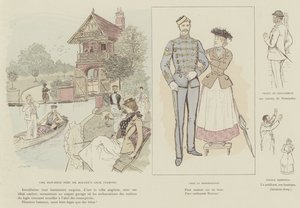 Illustratie voor La Vie De Londres door Mars door Maurice Charles Mathieu Bonvoisin