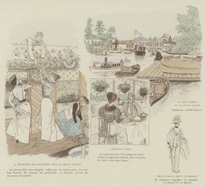 Illustratie voor La Vie De Londres door Mars door Maurice Charles Mathieu Bonvoisin