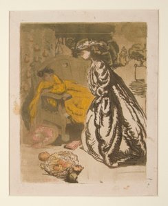 Twee Vrouwen in een Park door Maurice Delcourt