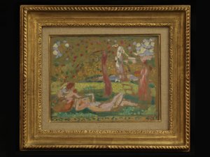 Herfstbucolica of Onder de appelboom door Maurice Denis