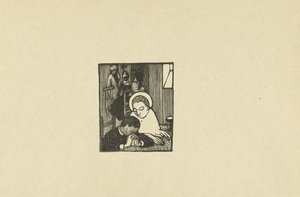 Illustratie bij gedicht in dichtbundel Sagesse van Paul Verlaine door Maurice Denis