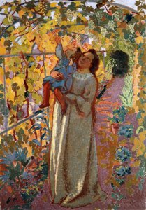 Moeder en Kind onder de Wijnstok door Maurice Denis