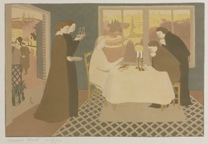 De pelgrims in Emmaüs door Maurice Denis