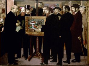Hulde aan Cezanne - Olieverf op doek door Maurice Denis