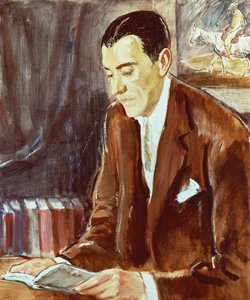 Portret van Ramon Perez de Ayala (1881-1962), Spaanse schrijver, schilderij door Maurice Fromkes