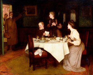 Familie aan Thee door Maurice Grun