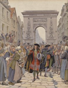 Boufflers tijdens de winter van 1709, kalmeert een opstand