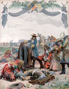 Dood van Henri, Vicomte de Turenne, Franse soldaat, 1675 door Maurice Leloir