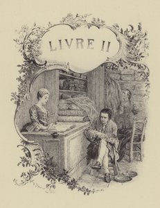 Illustratie voor Boek II van Les Confessions de Jean-Jacques Rousseau
