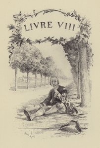 Illustratie voor Boek VIII van Les Confessions de Jean-Jacques Rousseau (gravure)