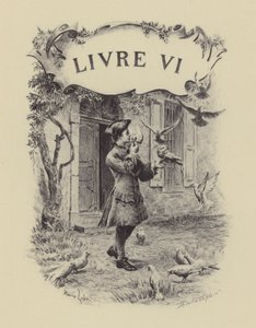 Illustratie voor Boek VI van Les Confessions de Jean-Jacques Rousseau (gravure)
