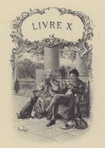 Illustratie voor Boek X van Les Confessions de Jean-Jacques Rousseau door Maurice Leloir