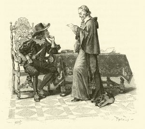 Illustratie voor De Drie Musketiers door Maurice Leloir
