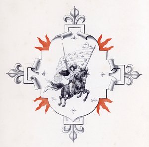 Illustratie voor De Drie Musketiers door Maurice Leloir