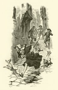 Illustratie voor De Drie Musketiers door Maurice Leloir