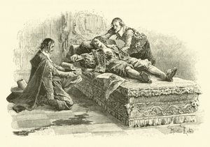 Illustratie voor De Drie Musketiers door Maurice Leloir