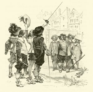 Illustratie voor De Drie Musketiers