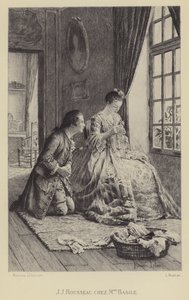 Jean-Jacques Rousseau in het huis van Madame Basile