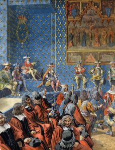 Lodewijk XIV, bekend als de Zonnekoning (Louis de Grote) door Maurice Leloir