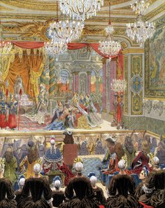 Lodewijk XIV, bekend als de Zonnekoning door Maurice Leloir