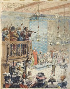 Richelieu op een bal door Maurice Leloir