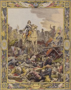 De Slag bij Rocroy, de Hertog van Enghien groet het lichaam van Graaf De Fontaine