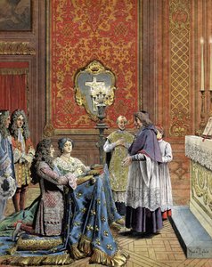 Het geheime huwelijk van Lodewijk XIV, bekend als de Zonnekoning