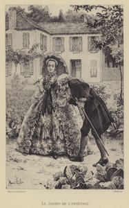 De tuin van de Hermitage door Maurice Leloir