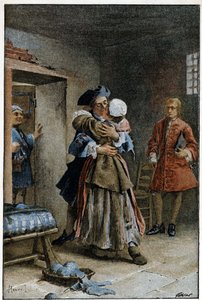 Bezoek aan het ziekenhuis - in Histoire de Manon Lescaut et du chevalier Des Grieux door L