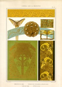 Diermotieven voor sieraden en decoratieve elementen (litho) door Maurice Pillard Verneuil