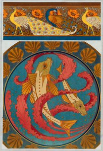 Ontwerpen voor Pauwen- en Papaverborder door Maurice Pillard Verneuil