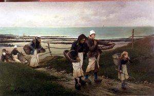 Bretonse Scène door Maurice Poirson
