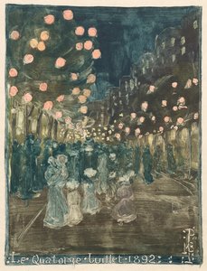 Bastille-dag door Maurice Prendergast