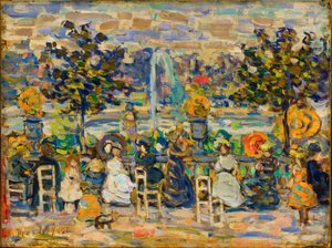 In de Luxemburgse Tuinen door Maurice Prendergast