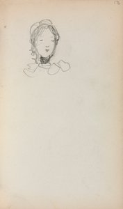 Italiaans schetsboek: Hoofd van een meisje (pagina 176)