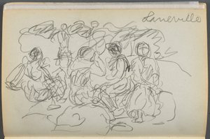 Schetsboek - The Granite Shore Hotel, Rockport, pagina 062: "Laneville". door Maurice Prendergast
