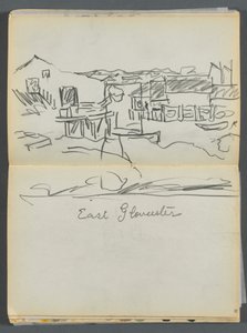 Schetsboek - The Granite Shore Hotel, Rockport, pagina 080  81: "East Gloucester".
