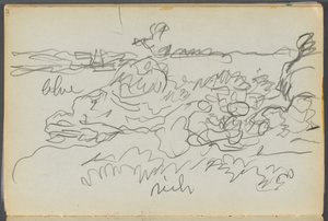 Schetsboek - Het Granite Shore Hotel, Rockport, pagina 121: Shore door Maurice Prendergast