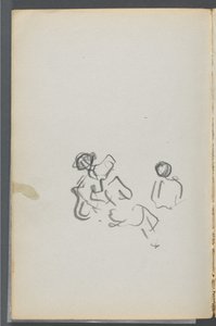 Schetsboek, The Dells, nr. 127, pagina 054: Figuren door Maurice Prendergast