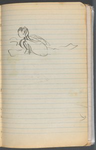 Schetsboek, pagina 072: Zwemfiguur