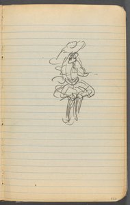 Schetsboek, pagina 123: Vrouwelijk figuur door Maurice Prendergast