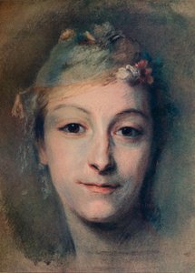 Mademoiselle Fel, c1756 door Maurice Quentin de La Tour