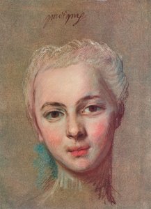 Mademoiselle Puvigny, c1749 door Maurice Quentin de La Tour
