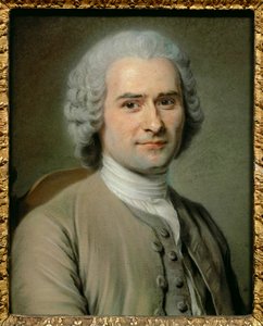 Jean Jacques Rousseau, filosoof (pastel op papier) door Maurice Quentin de la Tour