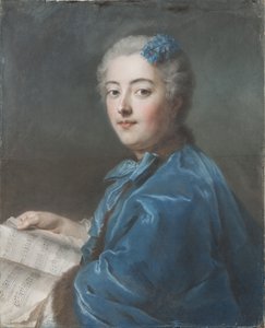 Marie Sophie de Courcillon, Hertogin van Picquigny, Prinses van Rohan door Maurice Quentin de La Tour