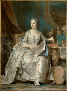 Portret van Jeanne Antoinette Poisson, markiezin van Pompadour (bekend als Madame de Pompadour)
