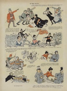 De rode Midi. Illustratie voor Le Rire door Maurice Radiguet